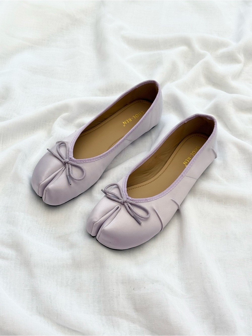 ✿ pastel lavender tabi ballet flats • coquette balletcore mary jane vibe
